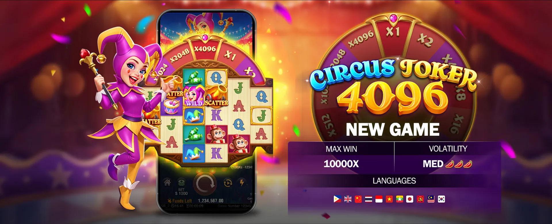 Kuya Helen 2015 gaming celebration with slot machines and winning symbols
